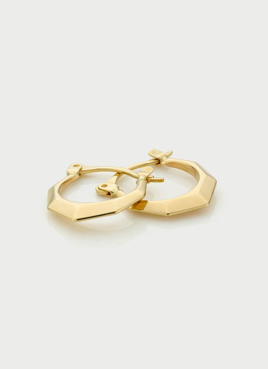 Malala lapide earrings 14k gold - Studio Kroewe