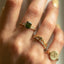 Mari diamond octagon tourmaline ring 14k gold - Studio Kroewe