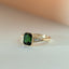 Mari diamond octagon tourmaline ring 14k gold - Studio Kroewe