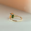 Mari diamond octagon tourmaline ring 14k gold - Studio Kroewe