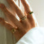 Max chrome diopside ring 14k gold - Studio Kroewe