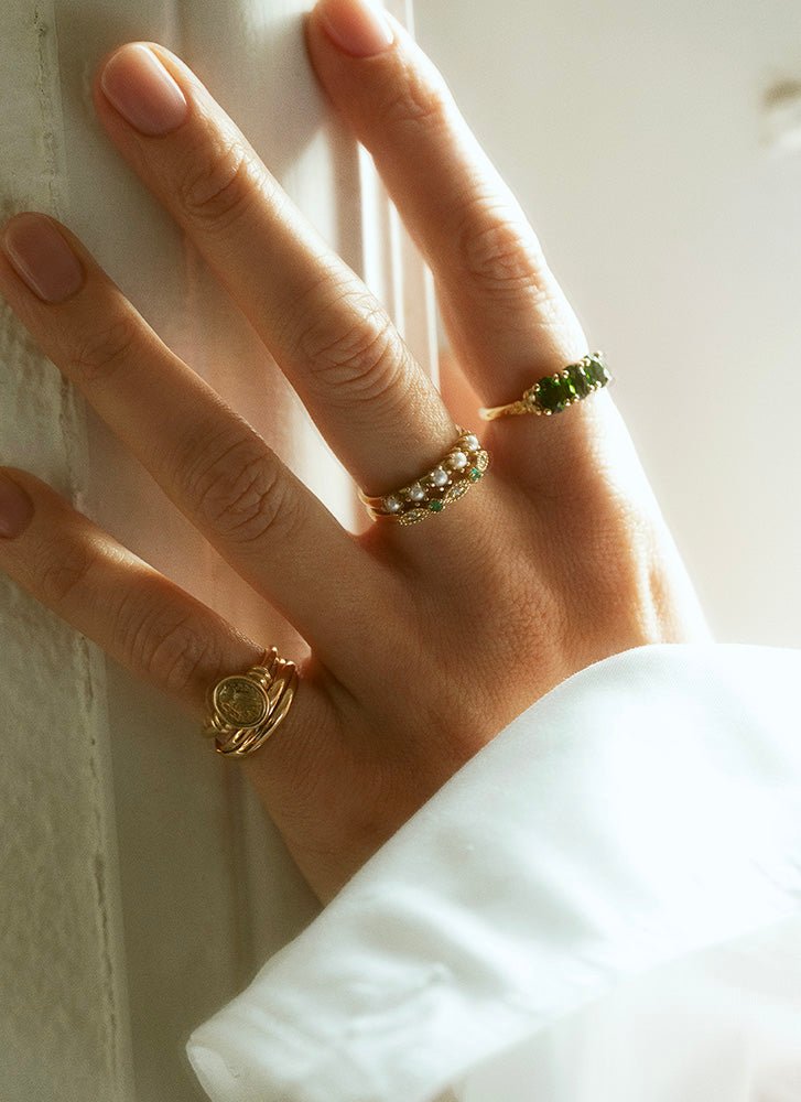 Georgia diamond ring 14k gold - Studio Kroewe