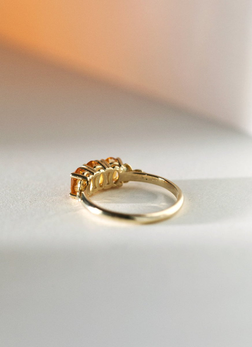Max citrine ring 14k gold - Studio Kroewe