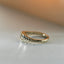 Miles diamond brown ring 14k gold - Studio Kroewe