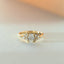 Millie oval flower diamond ring 14k gold - Studio Kroewe