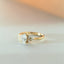 Millie oval flower diamond ring 14k gold - Studio Kroewe