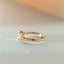 Millie oval flower diamond ring 14k gold - Studio Kroewe