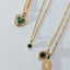 Mollie heart birthstone charm 14k gold - Studio Kroewe