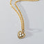 Mollie heart birthstone charm 14k gold - Studio Kroewe