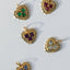 Mollie heart birthstone charm 14k gold - Studio Kroewe
