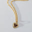Mollie heart birthstone charm 14k gold - Studio Kroewe