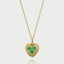 Mollie heart birthstone charm 14k gold - Studio Kroewe