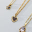 Mollie heart birthstone charm 14k gold - Studio Kroewe