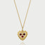 Mollie heart birthstone charm 14k gold - Studio Kroewe