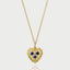 Mollie heart birthstone charm 14k gold - Studio Kroewe