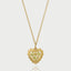 Mollie heart birthstone charm 14k gold - Studio Kroewe