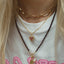 Mollie heart birthstone charm 14k gold - Studio Kroewe