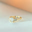 Noa emerald cut diamond ring 14k gold - Studio Kroewe