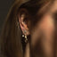 Novi diamond earstud 14k gold - Studio Kroewe