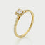 Nya halo diamond ring 14k gold - Studio Kroewe