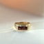 Oby garnet ring 14k gold - Studio Kroewe
