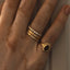 Oona diamond ring 14k gold - Studio Kroewe