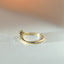 Paddy diamond curve ring 14k gold - Studio Kroewe