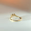 Paddy diamond curve ring 14k gold - Studio Kroewe