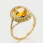 Perry citrine ring 14k gold - Studio Kroewe