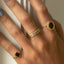 Perry garnet ring 14k gold - Studio Kroewe