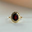 Perry garnet ring 14k gold - Studio Kroewe