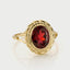 Perry garnet ring 14k gold - Studio Kroewe