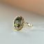 Perry green amethyst ring 14k gold - Studio Kroewe