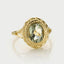Perry green amethyst ring 14k gold - Studio Kroewe