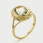 Perry green amethyst ring 14k gold - Studio Kroewe