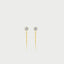Pinhead diamond earstud 14k gold - Studio Kroewe