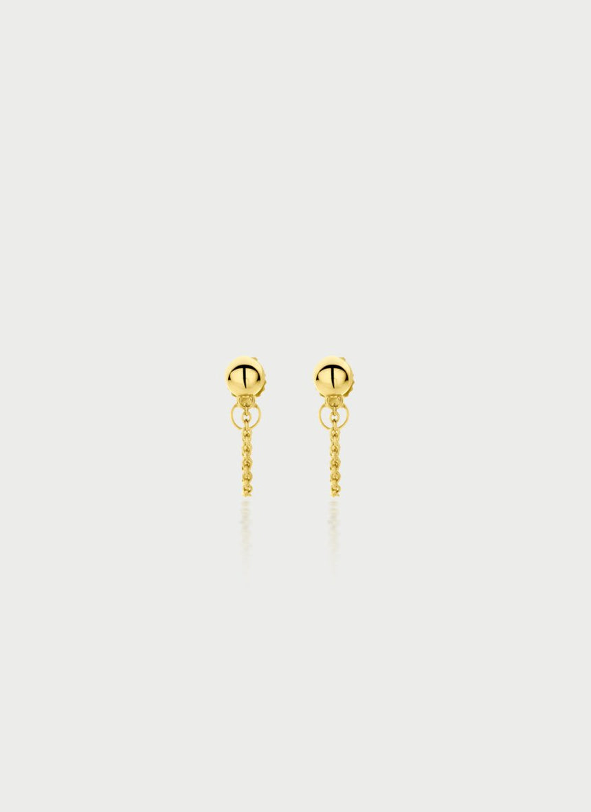 Austen hoop earrings 14k gold - Studio Kroewe