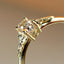 Pippa champagne oval cut diamond ring 14k gold - Studio Kroewe