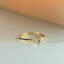 Pippa champagne oval cut diamond ring 14k gold - Studio Kroewe