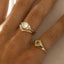 Reggie emerald ring 14k gold - Studio Kroewe
