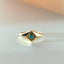 Reggie emerald ring 14k gold - Studio Kroewe
