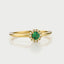 Riddy diamond emerald may birthstone 14k gold - Studio Kroewe