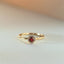 Riddy diamond garnet january birthstone ring 14k gold - Studio Kroewe