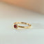 Riddy diamond garnet january birthstone ring 14k gold - Studio Kroewe
