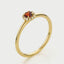 Riddy diamond garnet january birthstone ring 14k gold - Studio Kroewe