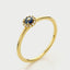 Riddy diamond sapphire ring 14k gold - Studio Kroewe