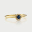 Riddy diamond sapphire ring 14k gold - Studio Kroewe