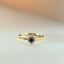 Riddy diamond sapphire ring 14k gold - Studio Kroewe