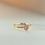 Riddy diamond tourmaline october birthstone ring 14k gold - Studio Kroewe