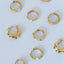 River twist earrings 14k gold - Studio Kroewe